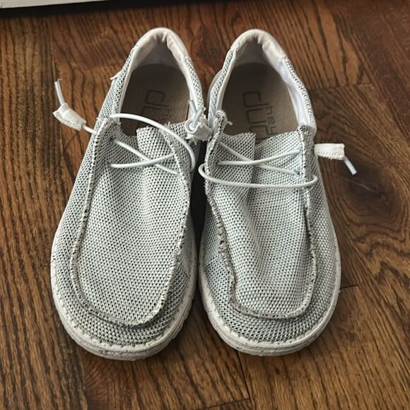 Hey Dude Wendy Sox Stone White Size 8 - Picture 2 of 6
